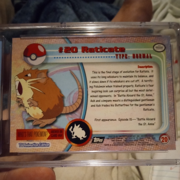 Vintage rare 1999 TOPPS RATICATE CGC SLAB - Picture 4 of 7